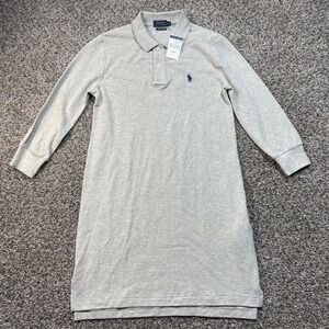 Polo by Ralph Lauren Light Gray Mini Polo Dress